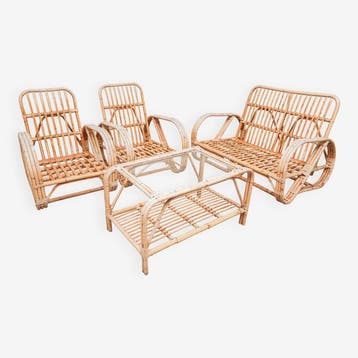Fauteuil (4) - Rattan - Rotan Lounge Set