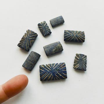 Zijderoute, Centraal-Aziatisch lapis lazuli XS facetkralen