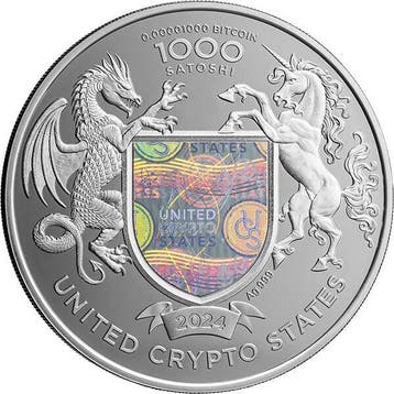 Verenigde Staten. 1000 Satoshi 2024 Liberty Indian Head -
