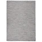 vidaXL Buitenkleed platgeweven 200x280 cm bruin en blauw, Verzenden, Nieuw