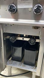 2 pans smalle elektrische friteuse Olis 400V, Ophalen of Verzenden