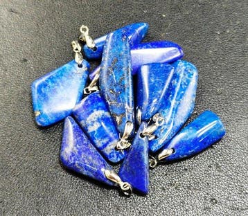 Lapis Lazuli edelstenen harten & mixvormen Hangers - Hoogte: