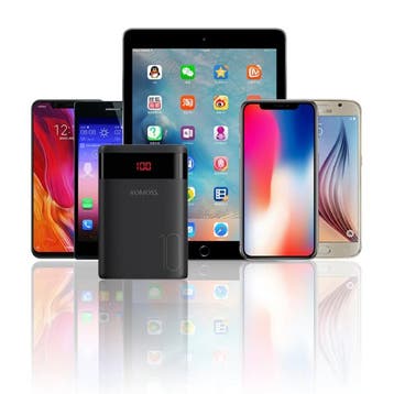 Ares 10.000mAh Powerbank met 4 Poorten - LED Display Externe, Verzenden, Nieuw, Romoss
