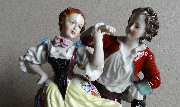 Volkstedt - Beeldje - XIX Centhury - Porselein, Antiek en Kunst, Antiek | Glaswerk en Kristal