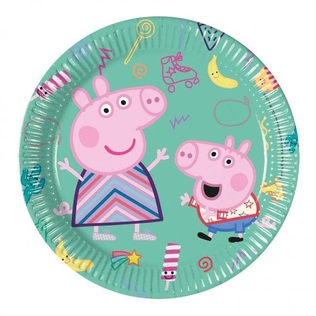 Peppa Pig Borden 20cm 8st, Hobby & Loisirs créatifs, Articles de fête, Envoi
