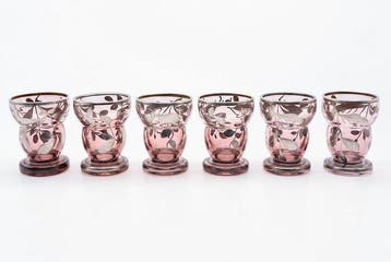 Drinkservies - Likeurset met fles met zilveren