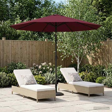 vidaXL Tuinparasol 230 x 230 cm Polyester Rechthoekig, Tuin en Terras, Verzenden, Nieuw