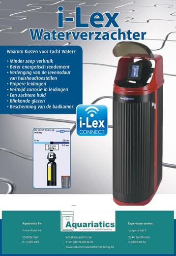 Waterontharder i-Lex 12l met chlorinator, WIFI en lekdetecti, Elektronische apparatuur, Waterontharders, Ophalen of Verzenden