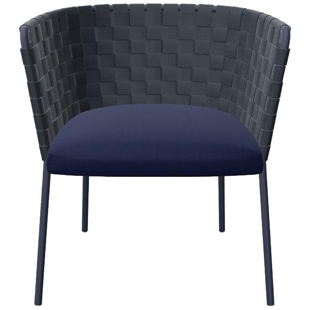 Andreu World Marina So0286 Fauteuil, Aluminium, Blauw -, Maison & Meubles, Fauteuils, Envoi