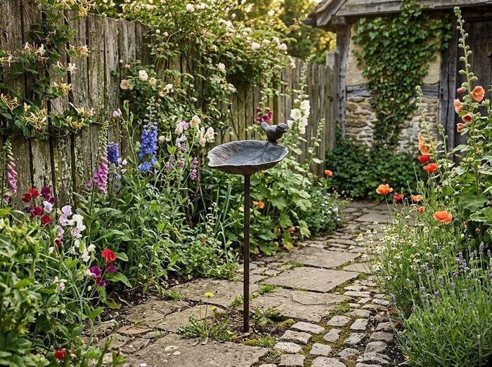 Vogelbad - Gietijzer - 98 cm, Antiek en Kunst, Curiosa en Brocante