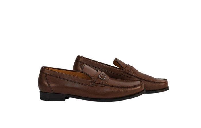 TESTONI - 8 UK - 42 IT - Bracciano Chestnut Loafer Shoes, Kleding | Heren, Schoenen