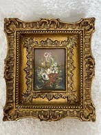 Wanddecoratie - Bloemen in Vaas - Frankrijk - Barok, Antiek en Kunst