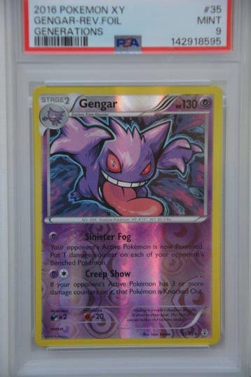 Pokémon - 1 Graded card - Gengar 35 Reverse holo, Foil - PSA, Nieuw