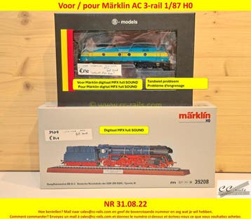 Märklin matériel échelle H0 1/87 locomotives, wagons, rails, Ophalen of Verzenden