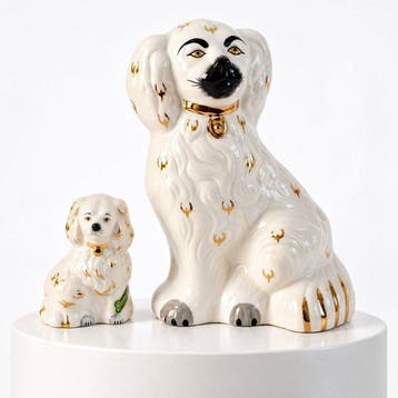 Beswick - Beeldje - Staffordshire Spaniel Mantle Dogs /