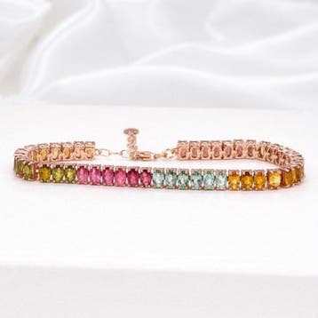 Zonder minimumprijs - Armband Verguld Toermalijn -, Nieuw