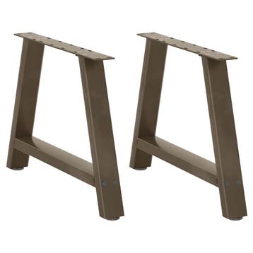 vidaXL Salontafelpoten 2 st A-vormig 60x(42-43) cm staal, Verzenden, Nieuw