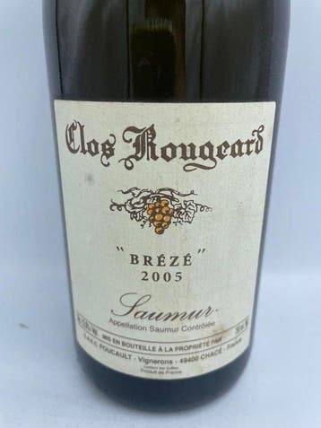 2005 Clos Rougeard Brézé - Saumur - 1 Bouteille (0,75 l), Nieuw