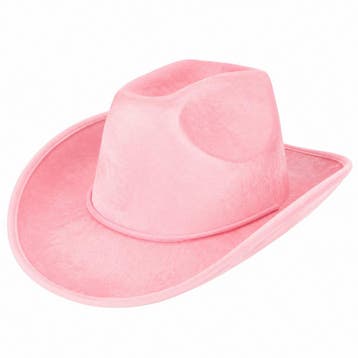 Cowboyhoed - Western Hoed - Velvet - Roze, Nieuw