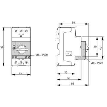 Disjoncteur De Protection De Moteur 3P Eaton 4-6.3A - 039425, Verzenden