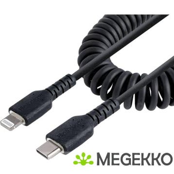 StarTech.com RUSB2CLT1MBC Lightning-kabel 1 m Zwart, Verzenden, Nieuw