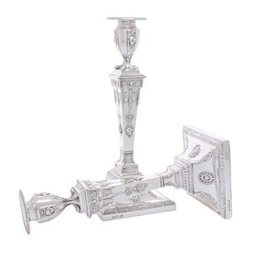 Thomas A Scott, Sheffield - Chandelier (2) - Argent 925 -, Antiquités & Art