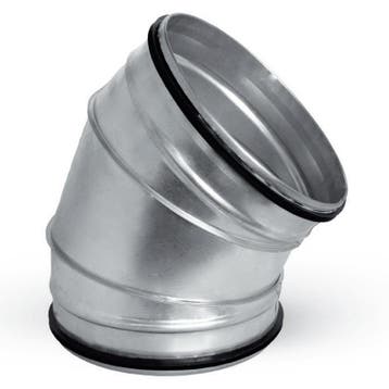 Bocht 45º met rubberdichting - segment - Ø 315mm, Verzenden, Nieuw