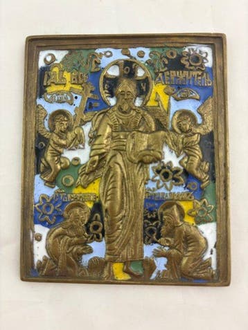 Icoon - Christ Smolenskiy - Metaal