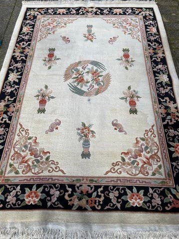 China Aubusson - Gereinigd - handgeknoopt - wol - Tapijt -