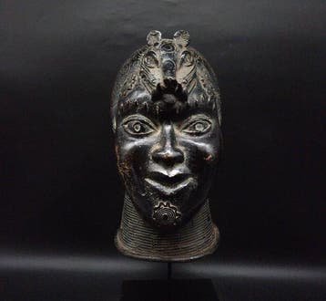 Herdenkingskop - Yoruba / Beni Edo (Zonder minimumprijs), Antiek en Kunst