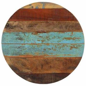 vidaXL Tafelblad rond 15-16 mm 60 cm massief gerecycled hout, Verzenden, Nieuw