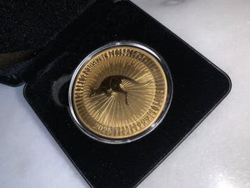 Australië. 1 Dollar 2025 Kangaroo - 1 oz 0.999 Silver Gold