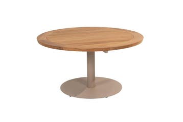 Taste by 4 Seasons Saba low tuintafel latte met teak blad Ø, Nieuw