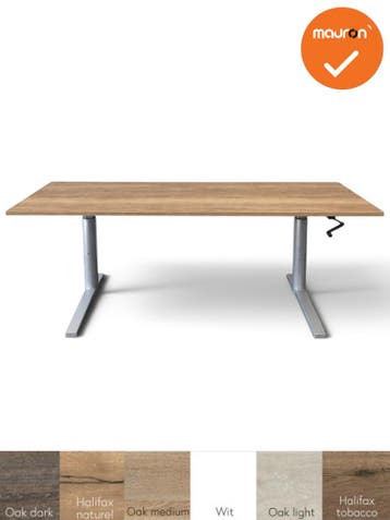 Gispen bureau – Slinger verstelbaar – L-Poot – 160x80, Ophalen of Verzenden, Bureau