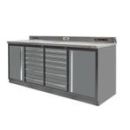 Professionele werkbank – montagetafel 215 x 70 x 95 cm. met, Ophalen of Verzenden, Nieuw