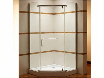 Veiling - Douchecabine vijfhoek - 90x90 cm, Doe-het-zelf en Bouw, Sanitair, Nieuw