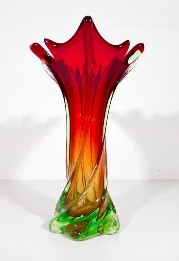 Vase - Verre de Murano - H 33 cm