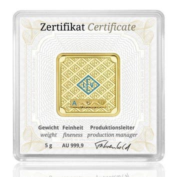 5 grammes - Or .999 - Geiger Edelmetalle - Scellé & avec