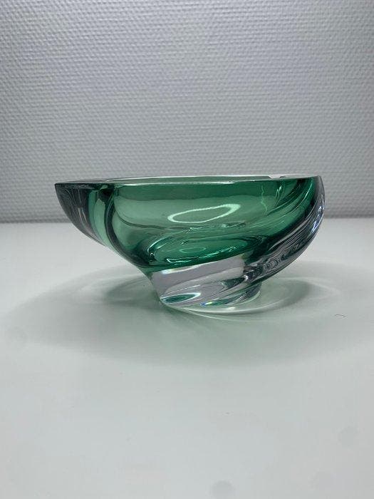 Val Saint Lambert - René Delvenne - Cendrier - Cristal, Antiquités & Art, Curiosités & Brocante