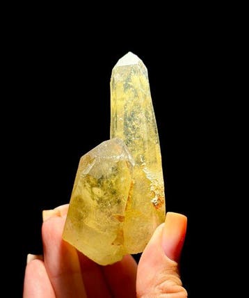 GEEN RESERVE! 100 g kwarts variëteit citrine kristalcluster
