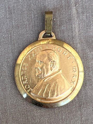 Relique - Laiton - 1970-1980 - Pape Jean XXIII