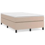 vidaXL Boxspring met matras kunstleer cappuccinokleurig, Verzenden, Nieuw