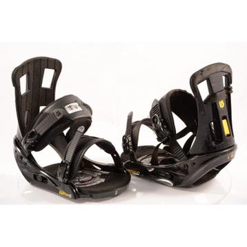 L snowboard bindingen BURTON PROGRESSION, black/yellow, Verzenden, Gebruikt