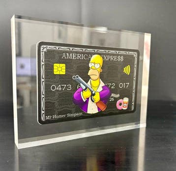 N.Nathan - Plexi Card MR. OMER SIMPSON