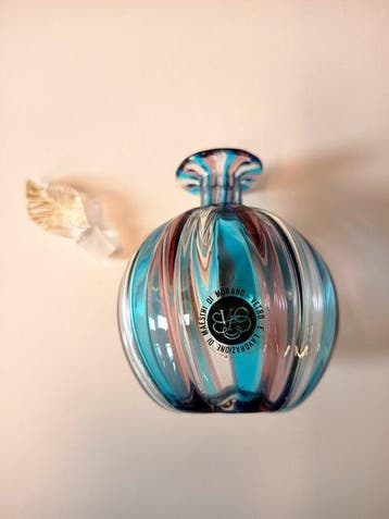 Flacon de parfum - Verre de Murano - Feuille dor 24 carats, Antiquités & Art
