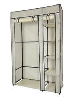 Lendo Online Opvouwbare Kledingkast 108x44x166 cm Crème, Verzenden, Nieuw