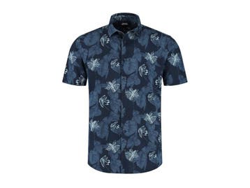2dekans | Boston Brothers AOP Pique Shirt - Navy - maat M, Kleding | Heren, Ophalen of Verzenden, Nieuw