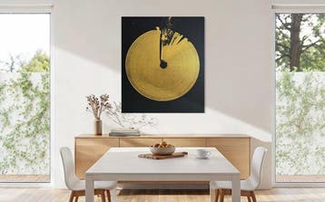 Eren - Zen Iris in Gold - XXL, Antiquités & Art, Art | Peinture | Moderne
