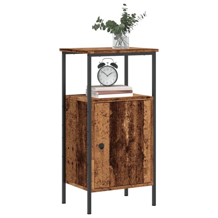 vidaXL Nachtkastjes 2 st 41x31x80 cm bewerkt hout oud, Huis en Inrichting, Slaapkamer | Nachtkastjes, Nieuw, Verzenden