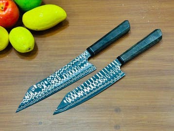 Keukenmes - Bunka - Handgemaakt Japans koper-gesmeed staal